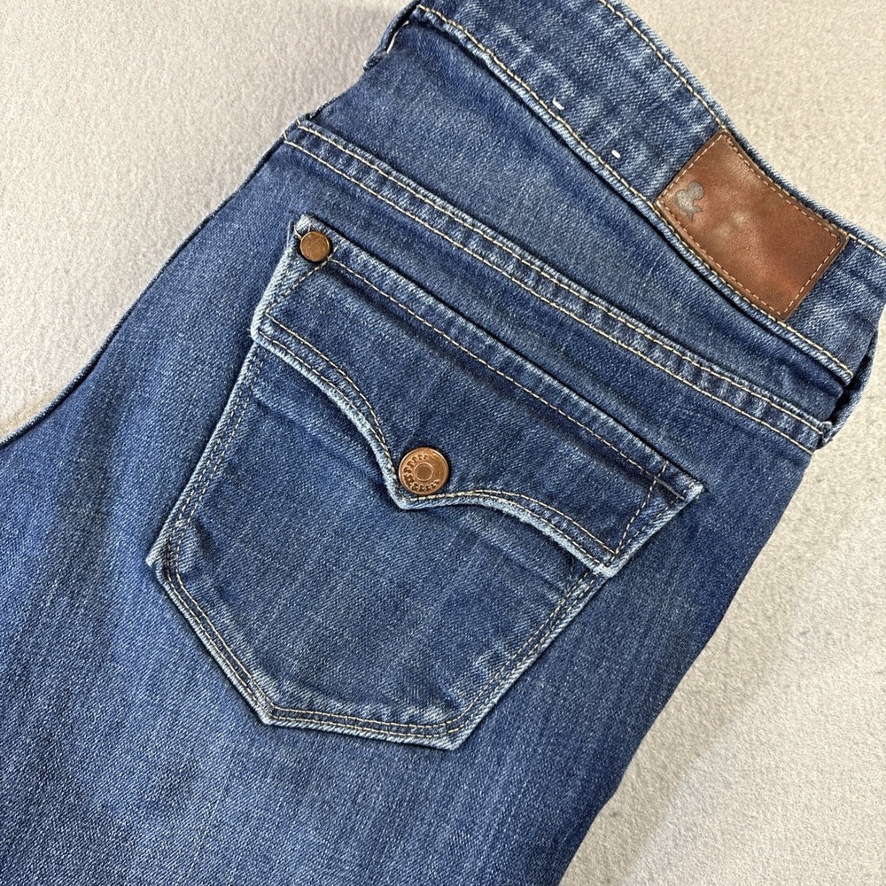 H&M Fit Star Bootcut Jeans Women 31x32 Low Rise Cowgirl Rodeo Flap Pockets
